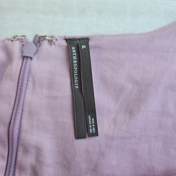 By Anthropologie Sleeveless Scoop-Neck Basque-Waist Midi Dress - Picture 8 of 8